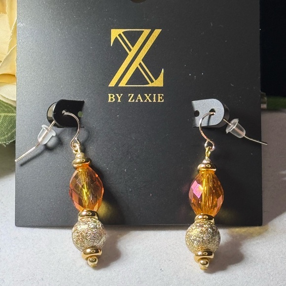 Z by Zaxie Stunning Multi Colored Faceted Stone Fish Hook Drop Earrings - Picture 13 of 15